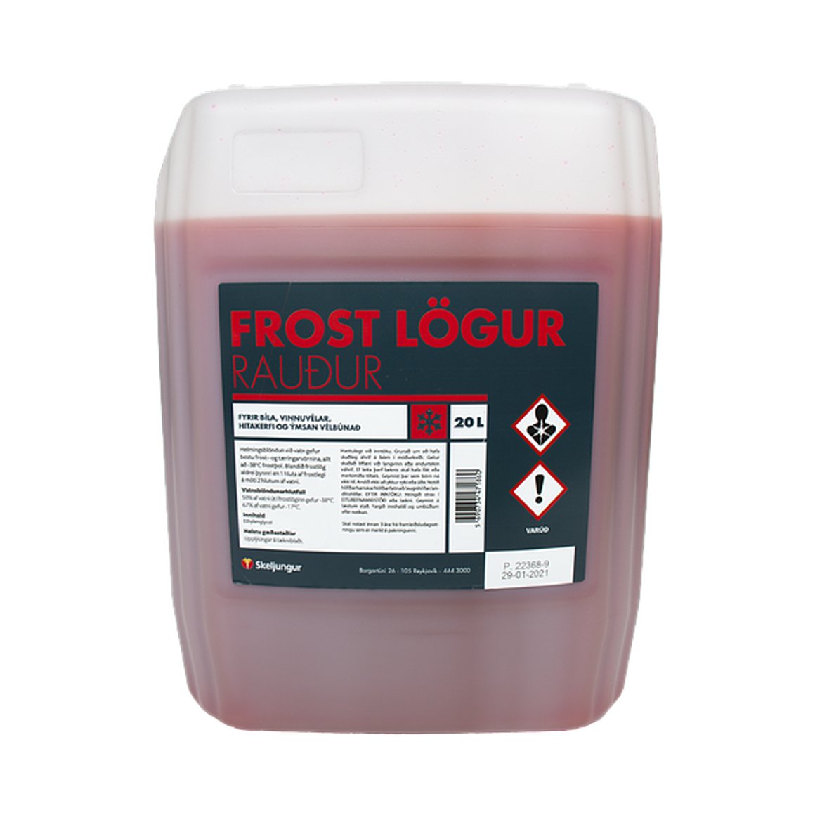 Frostlögur rauður langtíma 20 L