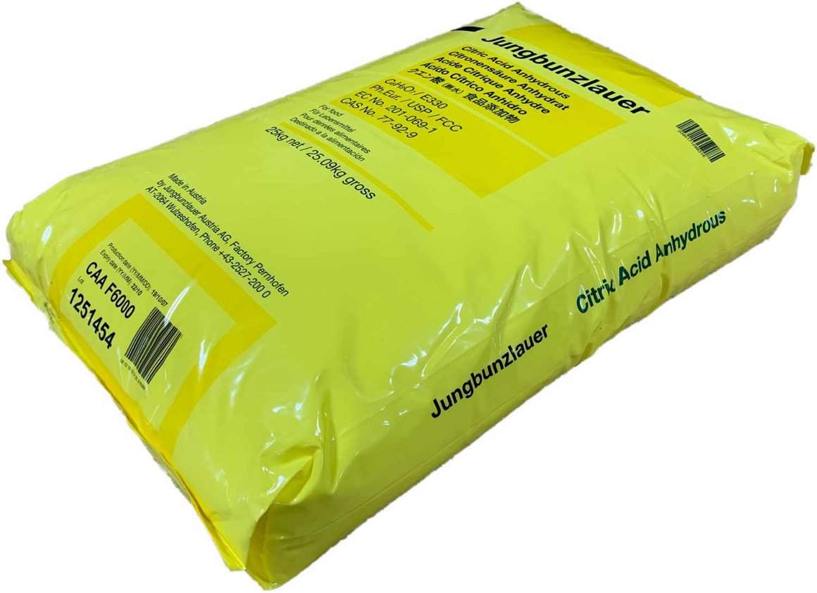 Citric acid monohydrate E330 - 25 kg