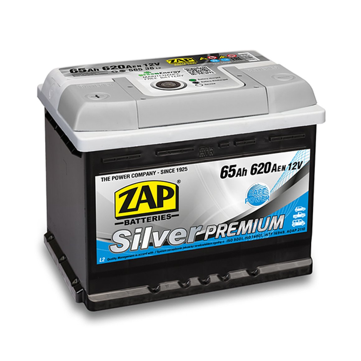 ZAP Silver Premium 565 36 Rafgeymir, 65Ah =
