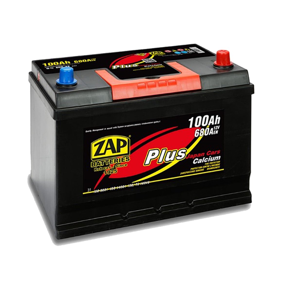 ZAP Plus Japan Cars 600 32 Rafgeymir, 100Ah 600-32
