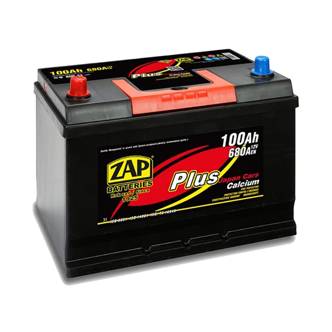 ZAP Plus Japan Cars 600 33 Rafgeymir, 100Ah 600-33
