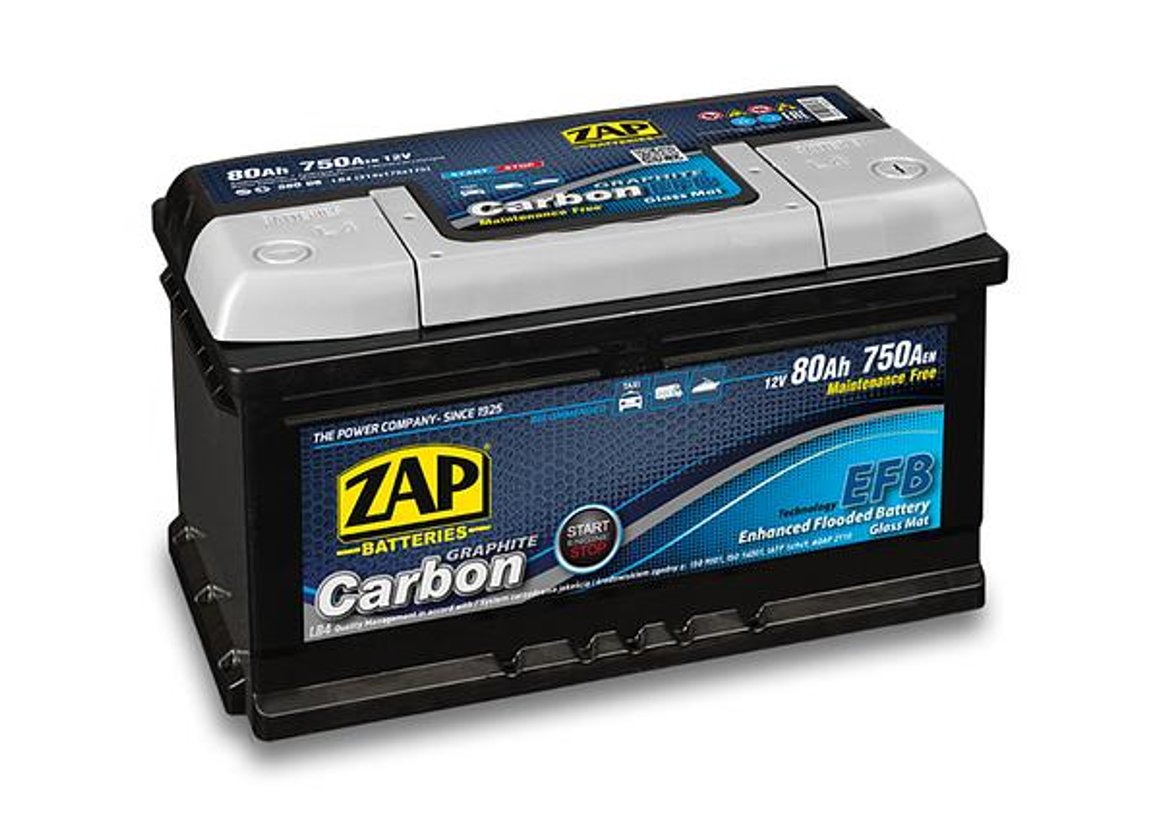 ZAP Carbon EFB 580 08 Rafgeymir 80Ah