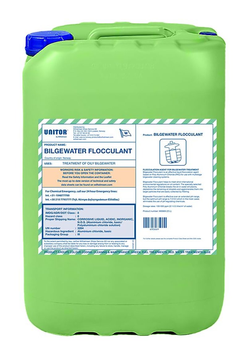 Unitor Bilgewater Flocculant 25 Ltr